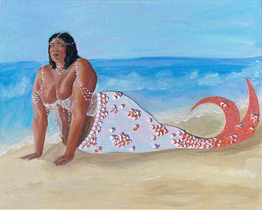 Mermaid Ashore Print